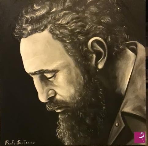 quadri in vendita online - Fidel Castro - rassegnazione