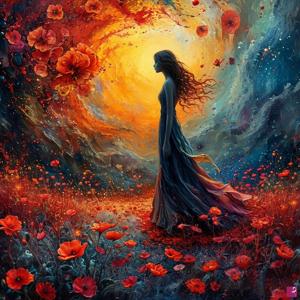 quadri in vendita online - Field of flowers