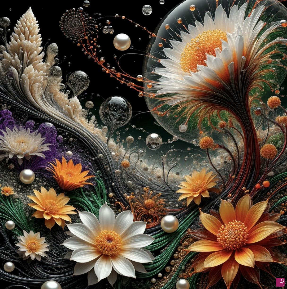 quadri in vendita online - Field of flowers