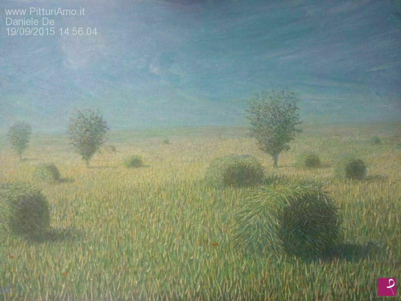 quadri in vendita online - fieno e alberi