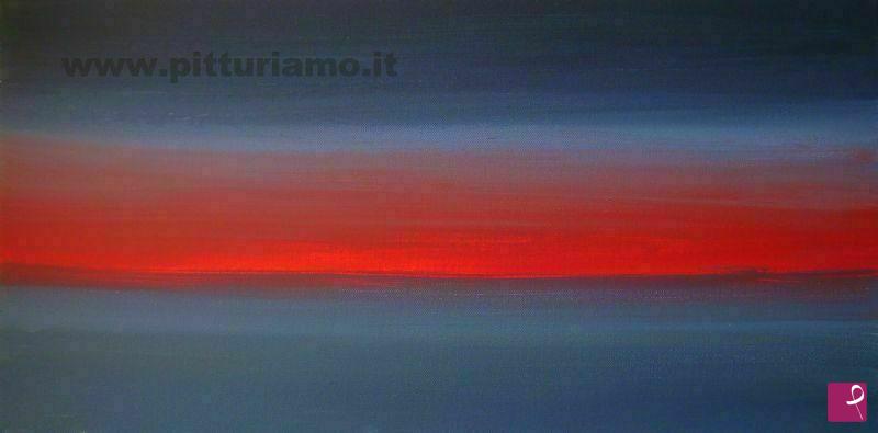quadri in vendita online - Fiery horizon