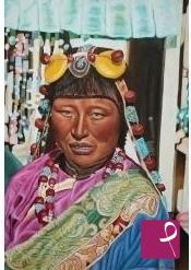 quadri in vendita online - Figlia tibetana