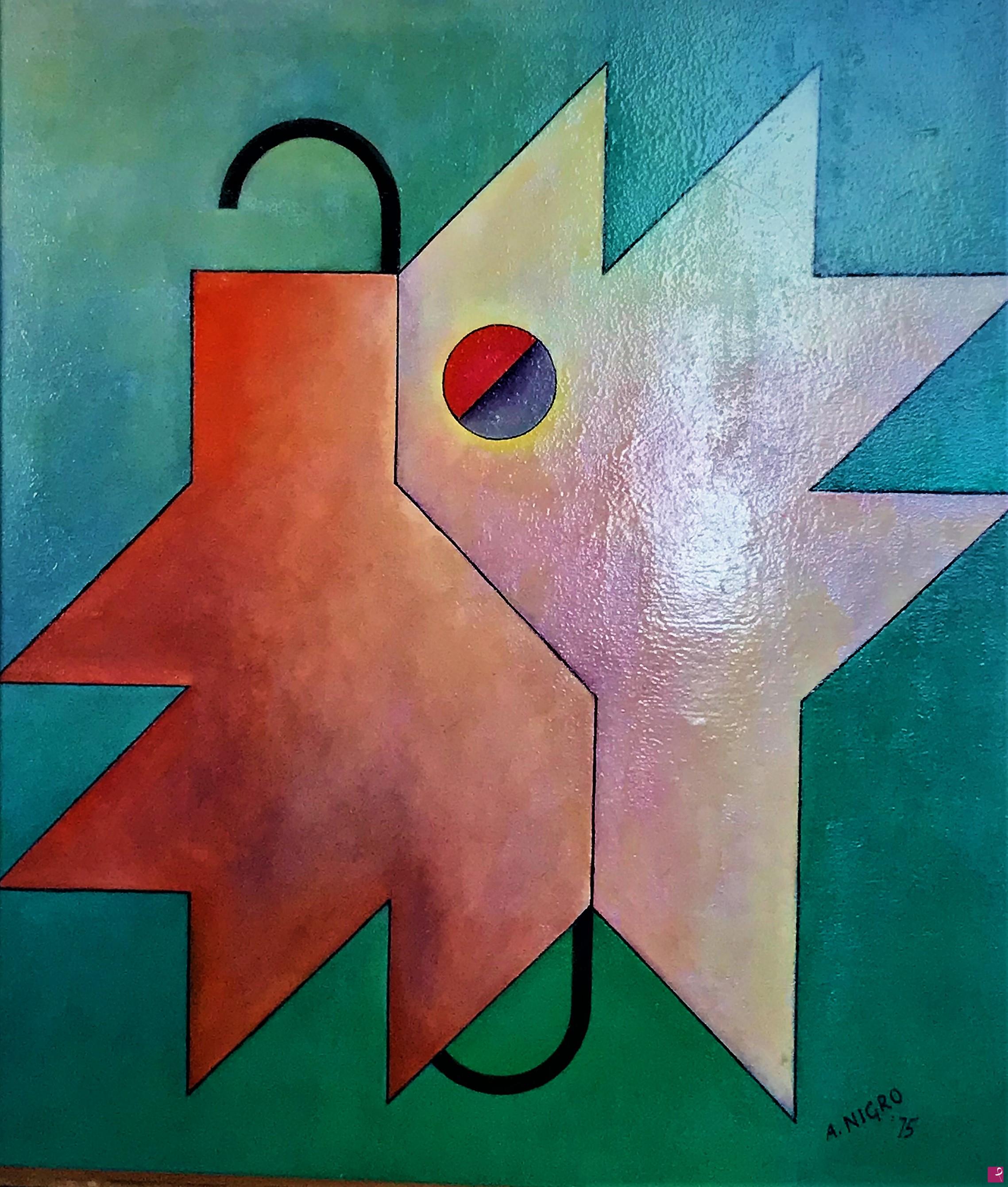 quadri in vendita online - Figura che ride, 1975