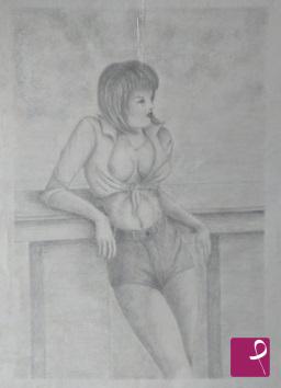 quadri in vendita online - figura di donna