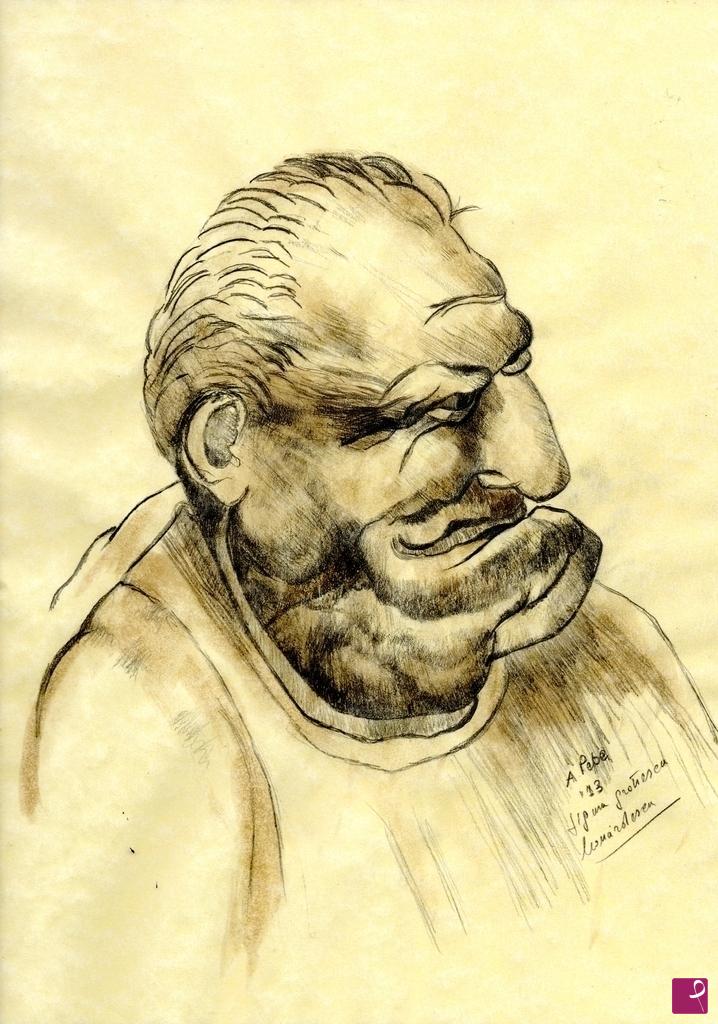 quadri in vendita online - figura grottesca leonardesca 