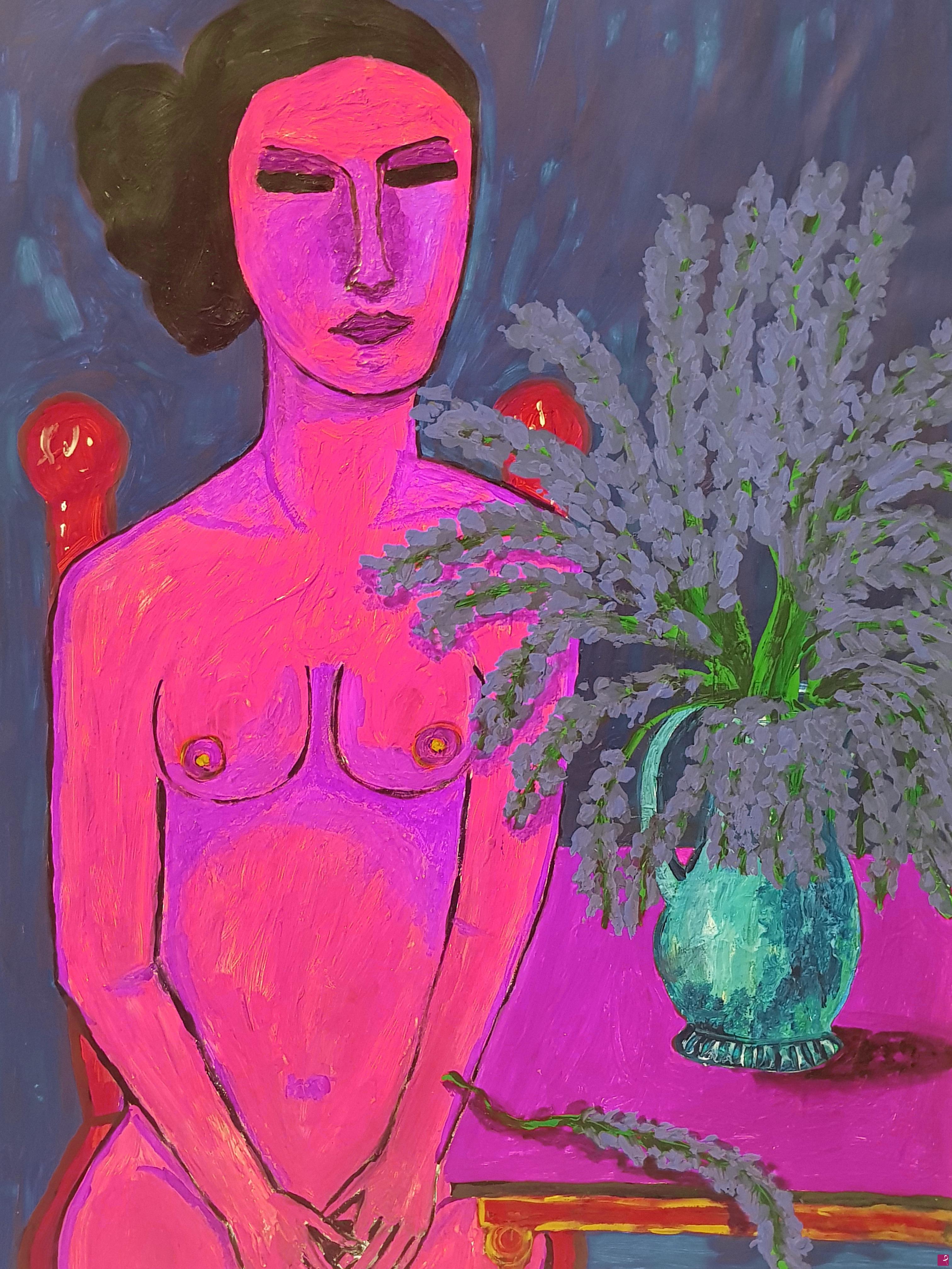 quadri in vendita online - Figura nello spazio...fiori alieni