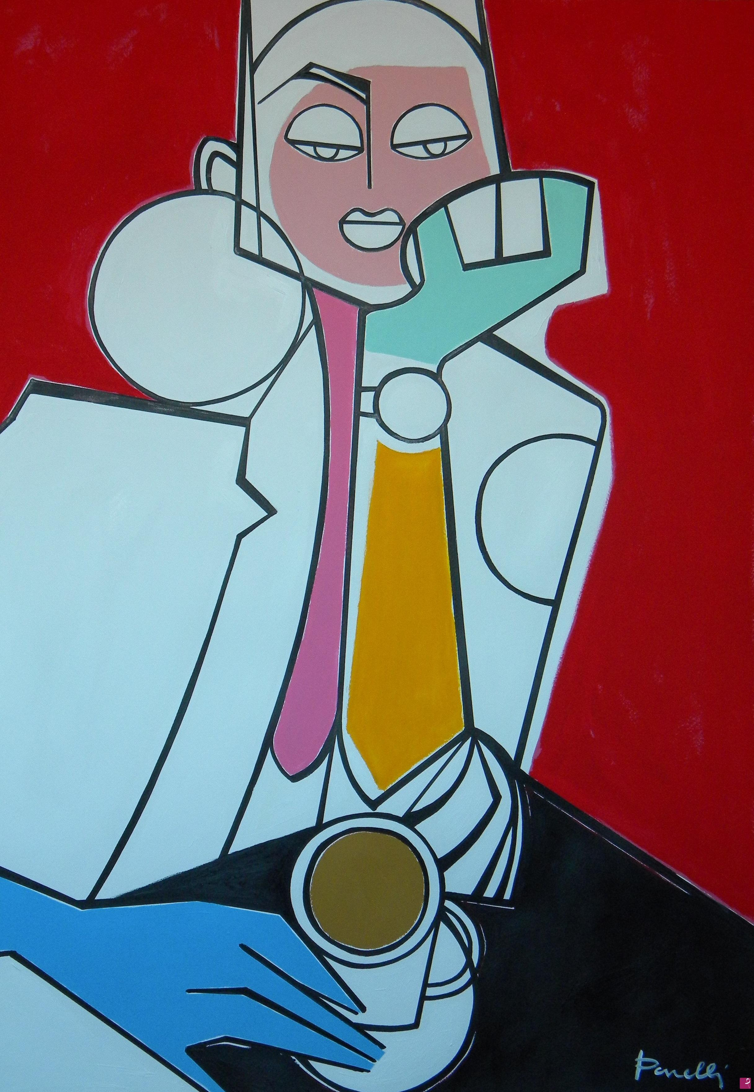 quadri in vendita online - Fille au Caffè Florian