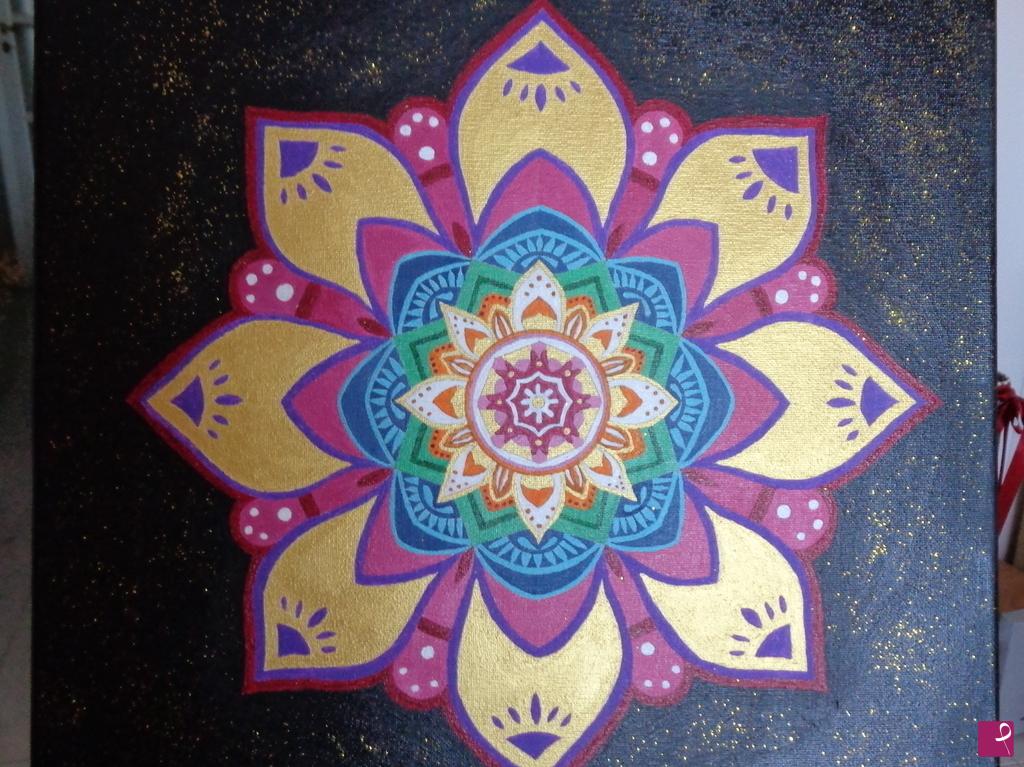 quadri in vendita online - Fiore mandala 