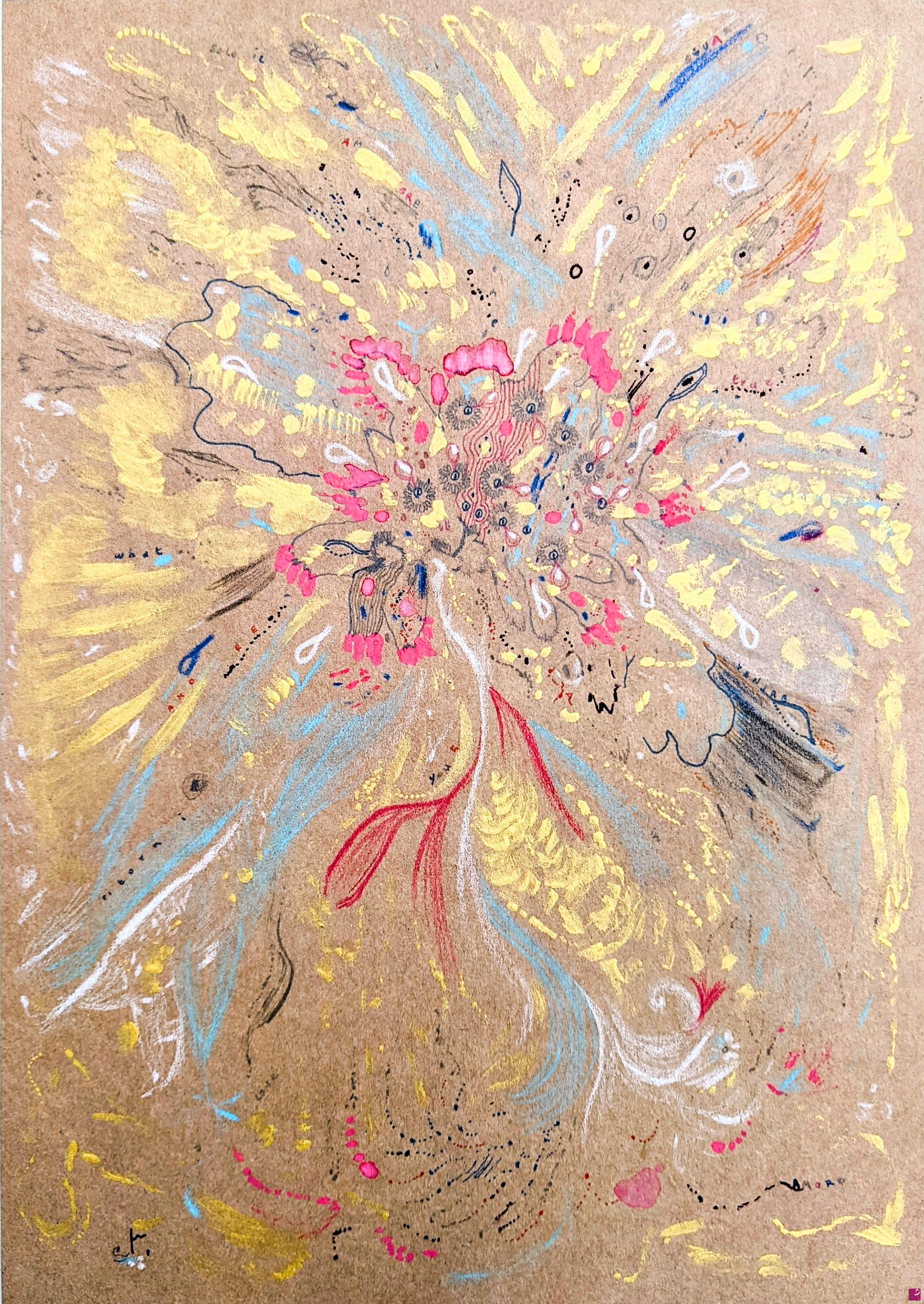 quadri in vendita online - Fiore medusa cosmico