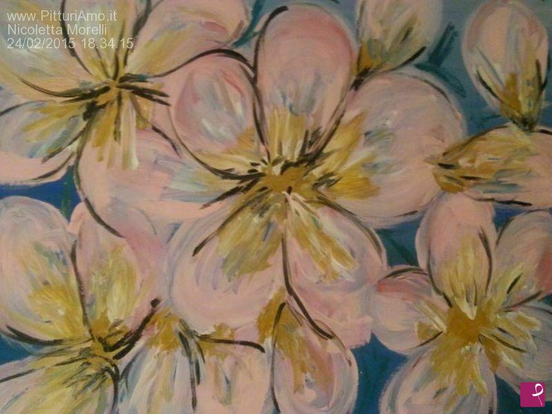quadri in vendita online - Fiore rosa