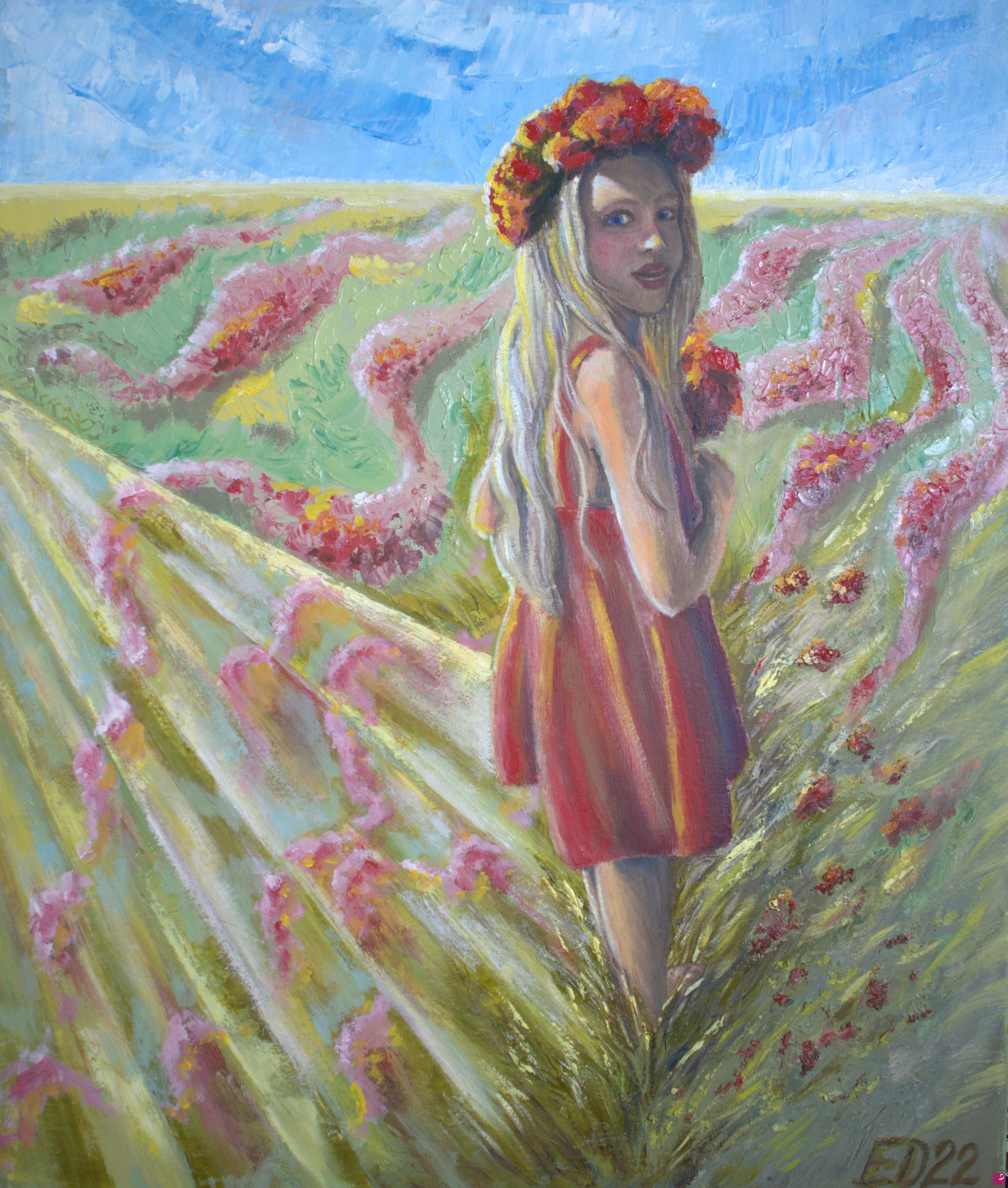 quadri in vendita online - Fiore rosso