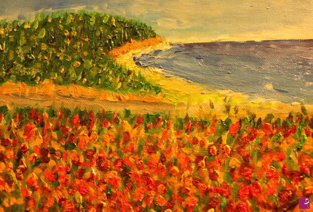 quadri in vendita online - fiori al mare