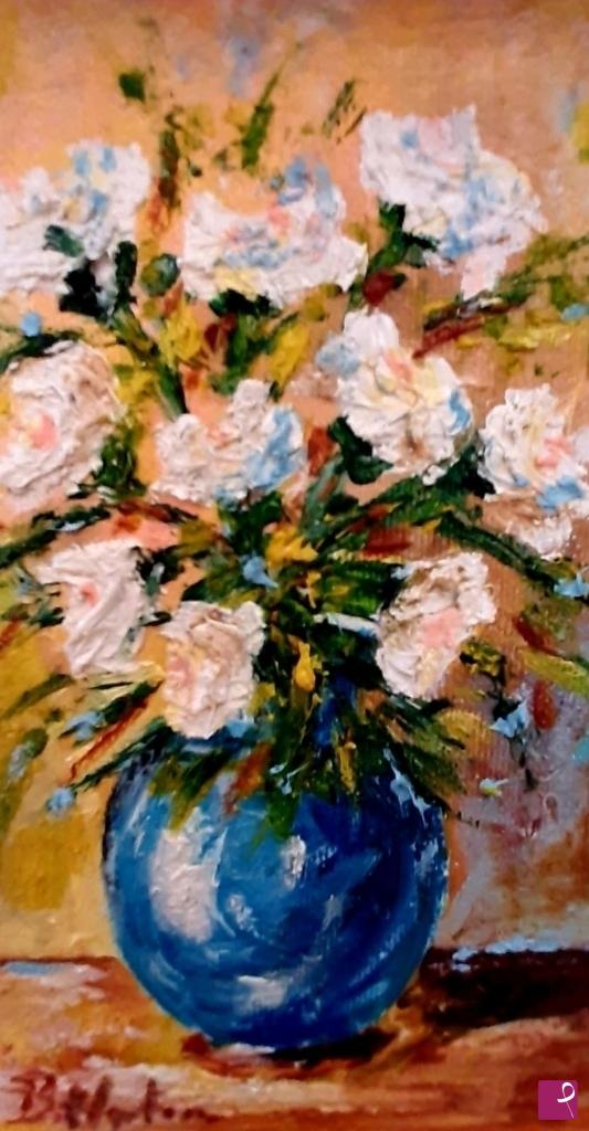 quadri in vendita online - Fiori bianchi 