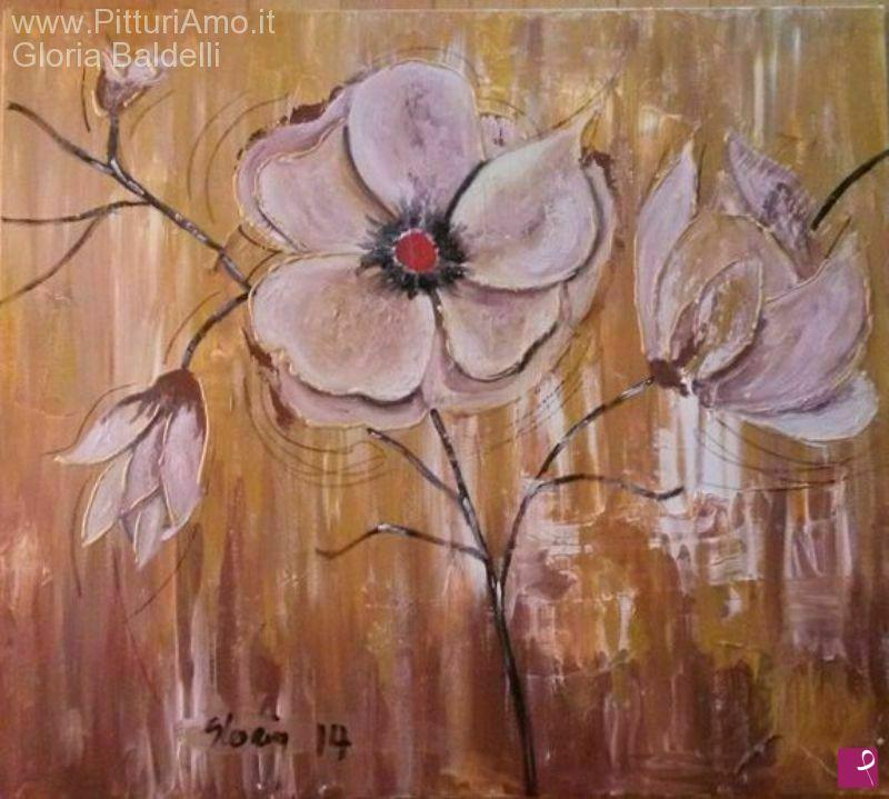 quadri in vendita online - Fiori bianchi
