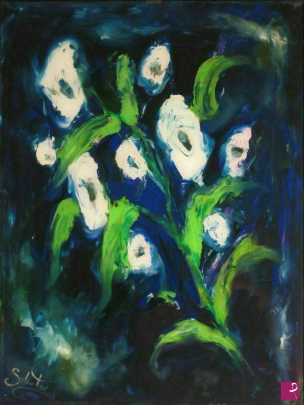 quadri in vendita online - FIORI BIANCHI