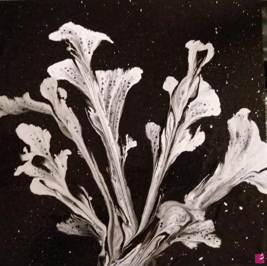 quadri in vendita online - Fiori Bianchi in una notte d'Estate