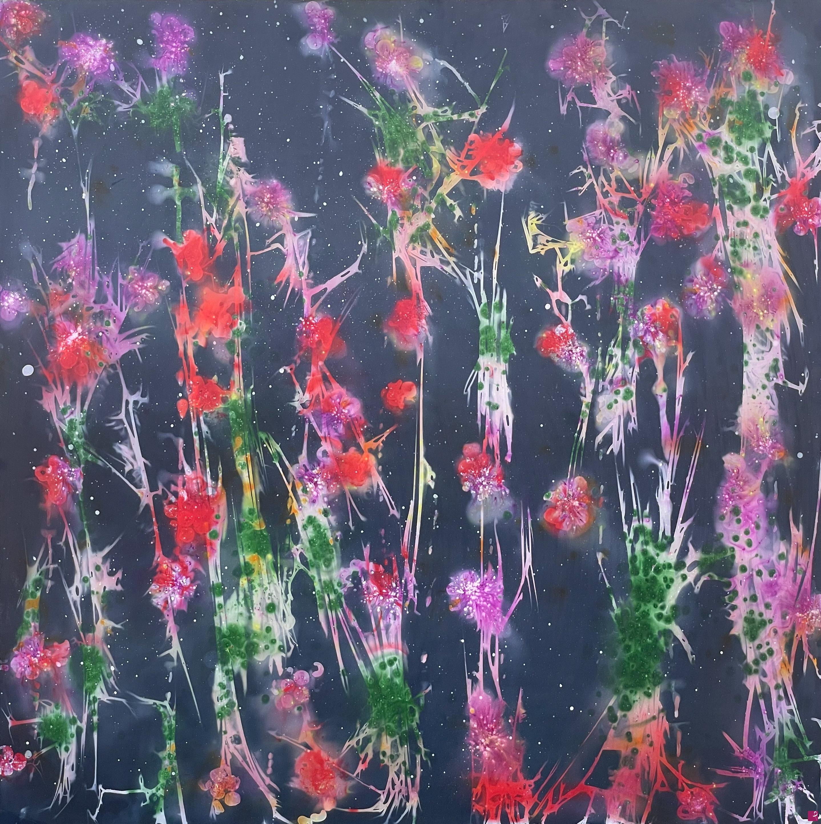 quadri in vendita online - Fiori-black