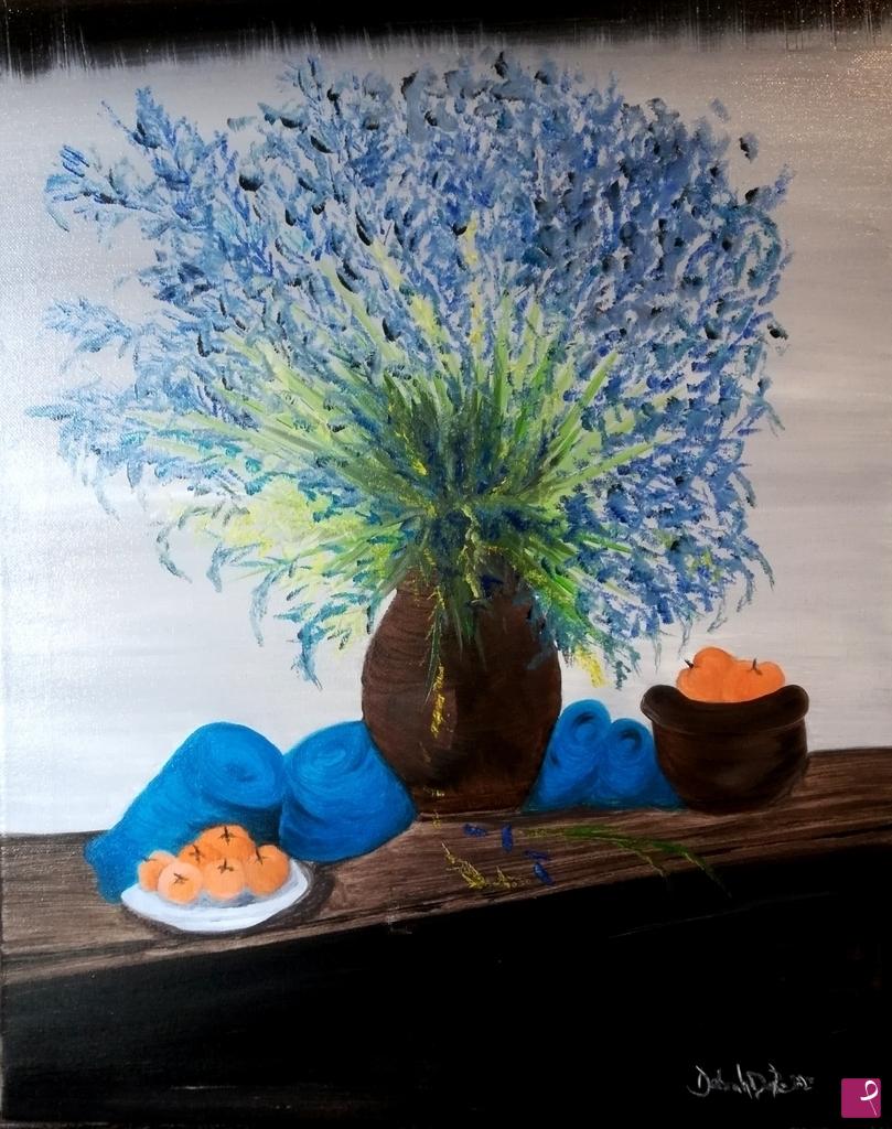 quadri in vendita online - FIORI BLU 