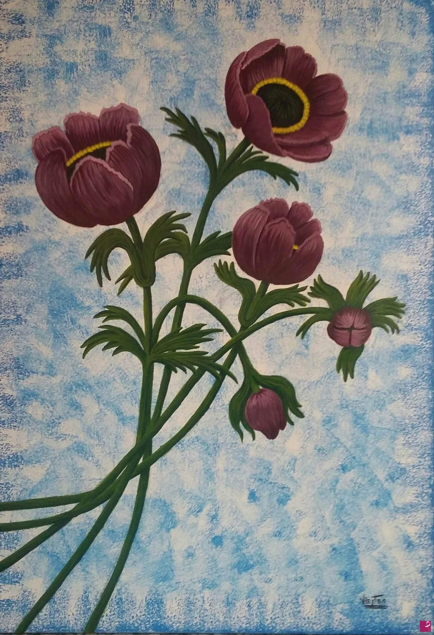 quadri in vendita online - Fiori celestiali