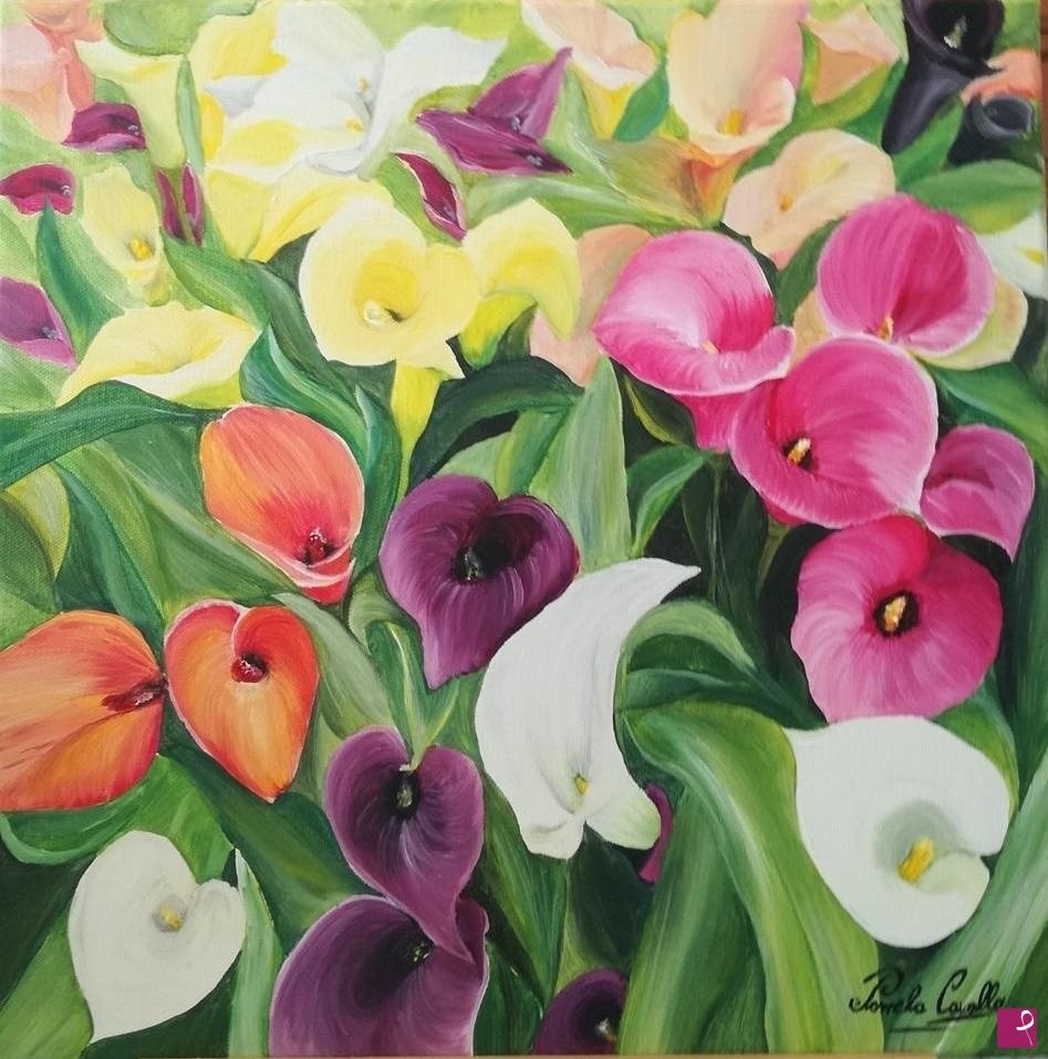 quadri in vendita online - Fiori, colori, amore II