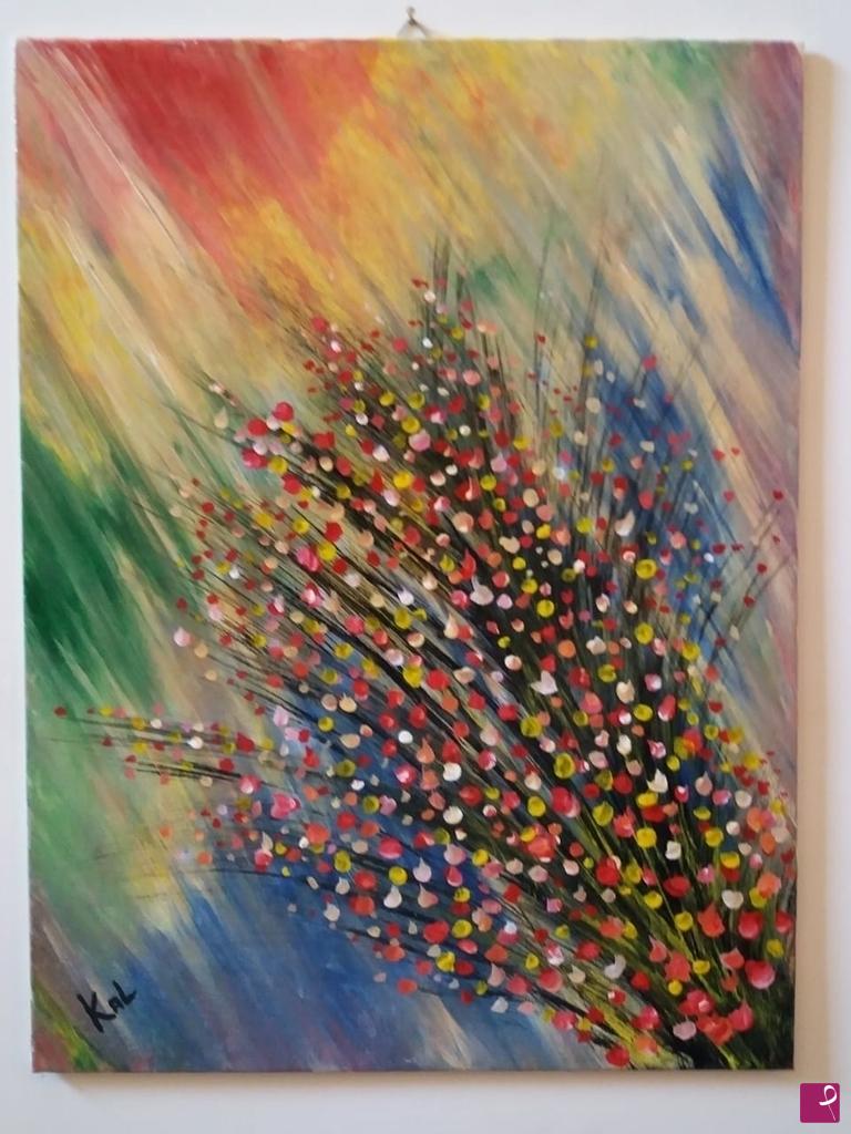 quadri in vendita online - Fiori di bosco