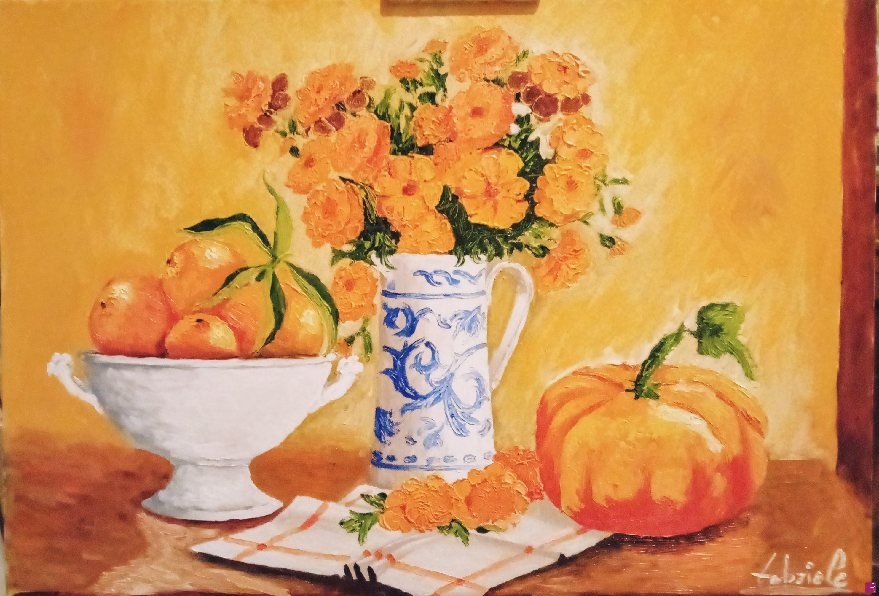 quadri in vendita online - Fiori di calendula 