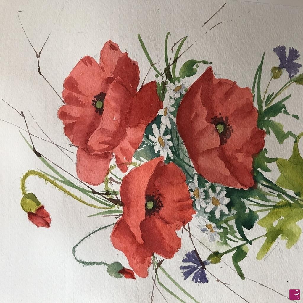 quadri in vendita online - Fiori di campo