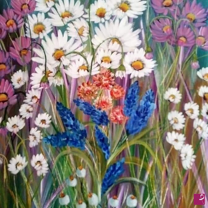 quadri in vendita online - Fiori di campo