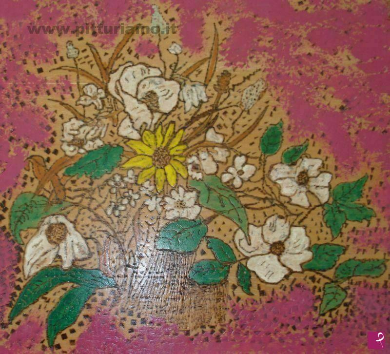 quadri in vendita online - Fiori di campo