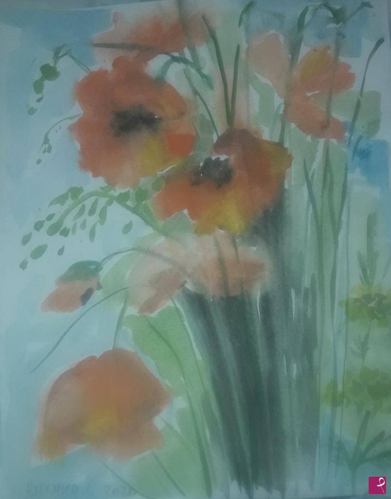 quadri in vendita online - Fiori di campo