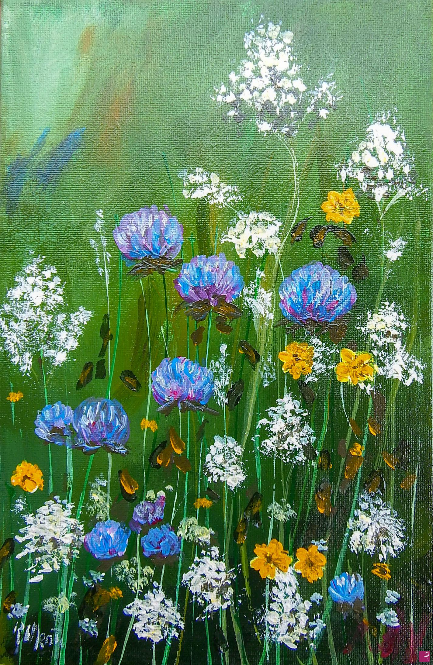 quadri in vendita online - Fiori di campo