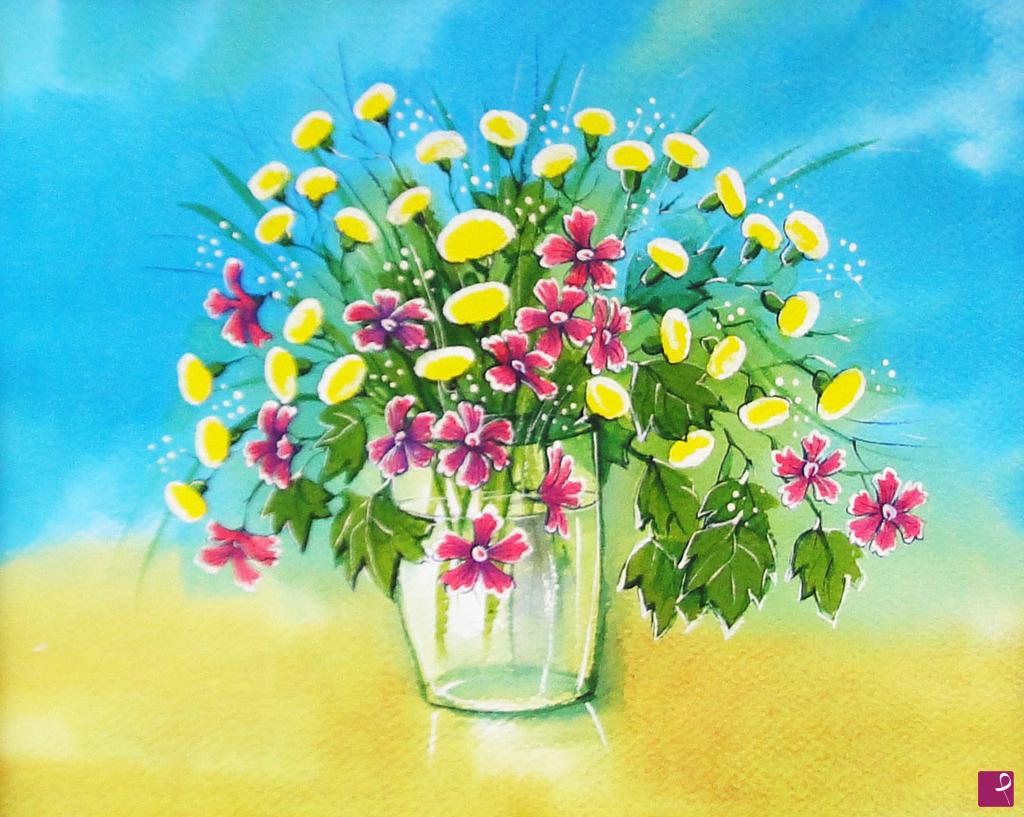 quadri in vendita online - FIORI DI CAMPO