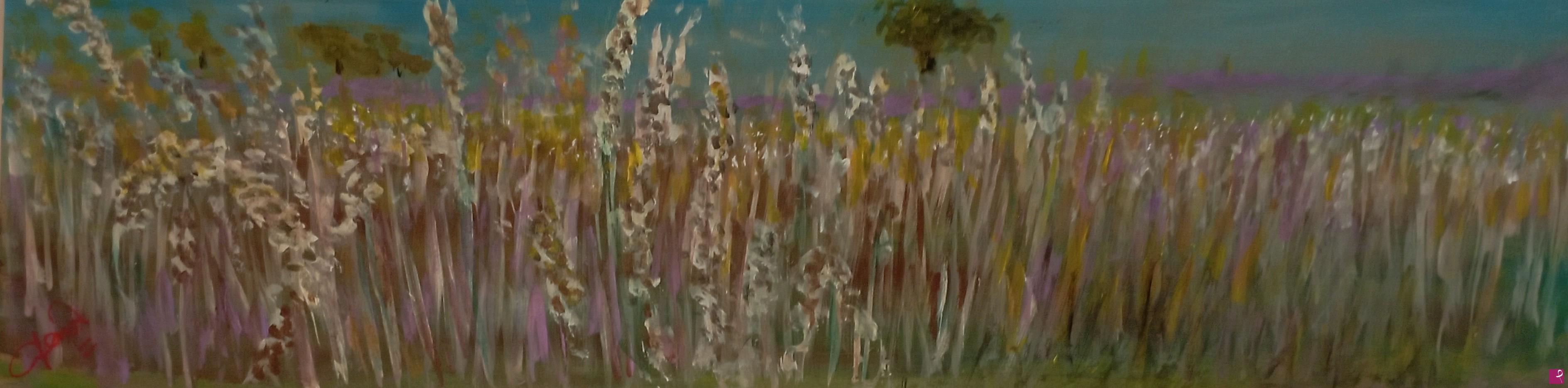 quadri in vendita online - Fiori di campo e lavanda . Fiori