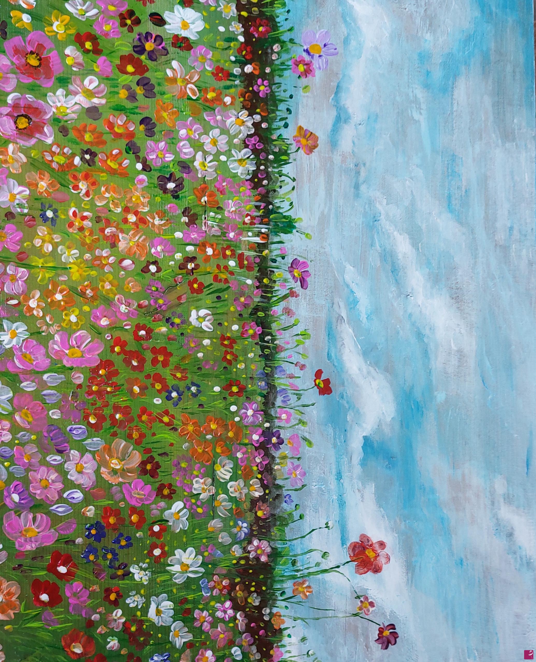 quadri in vendita online - Fiori di campo in allegria 