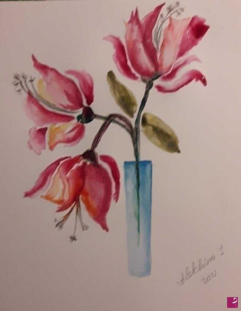 quadri in vendita online - Fiori di favola