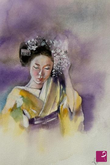 quadri in vendita online - Fiori di Kyoto 