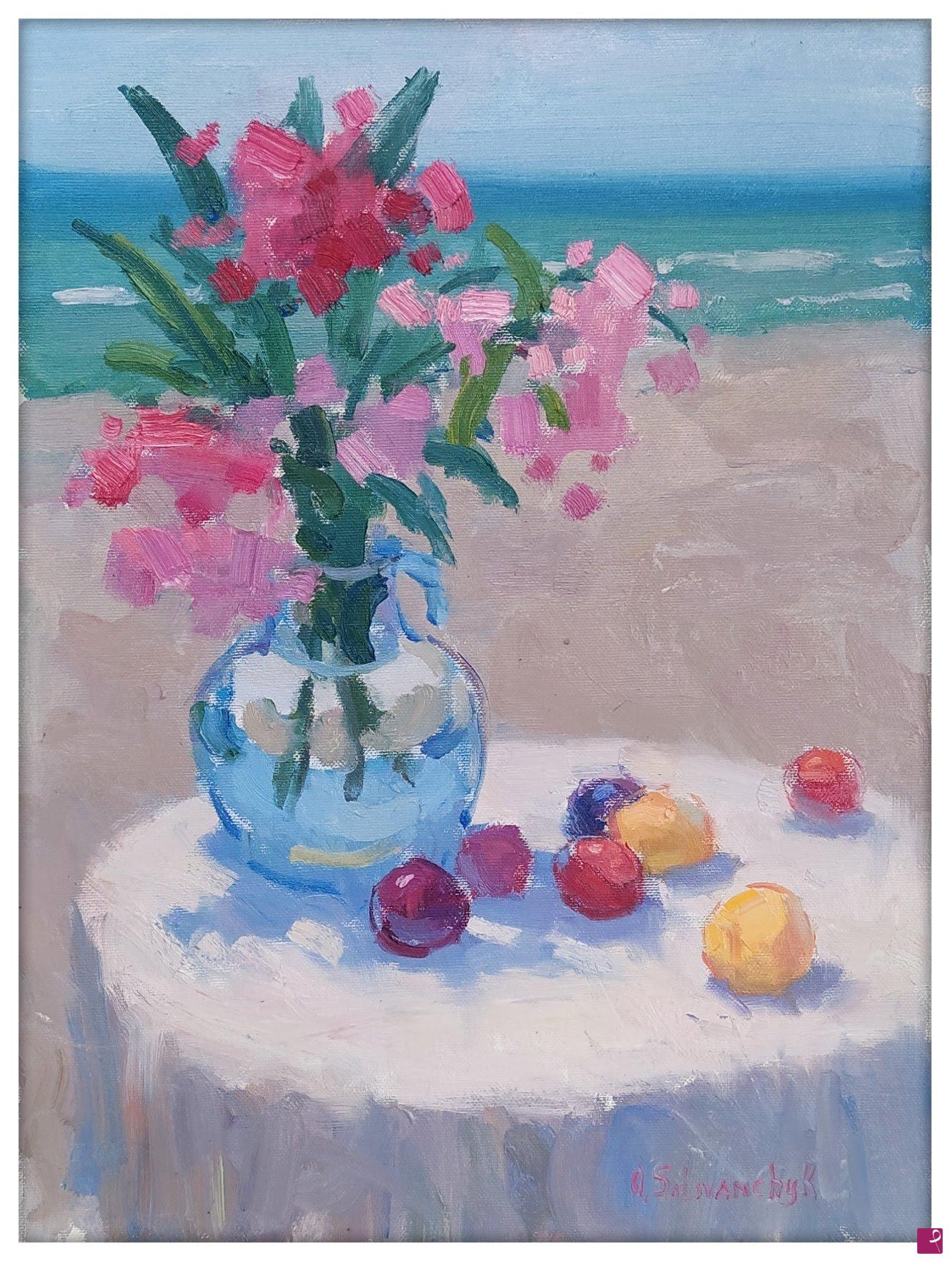 quadri in vendita online - Fiori di Oleandro