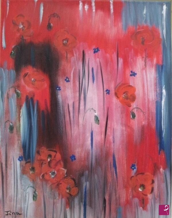 quadri in vendita online - fiori di papavero, poppy flowers