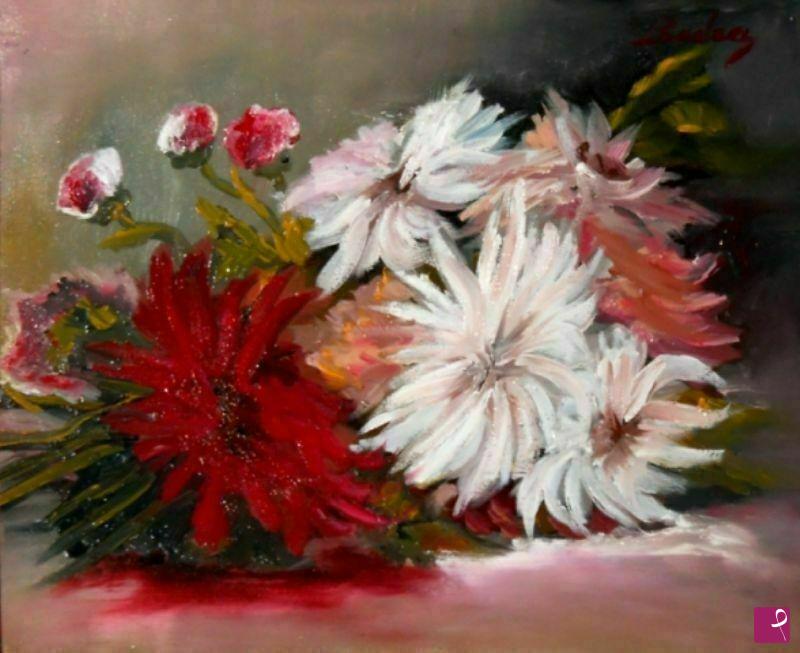 quadri in vendita online - Fiori di peonia