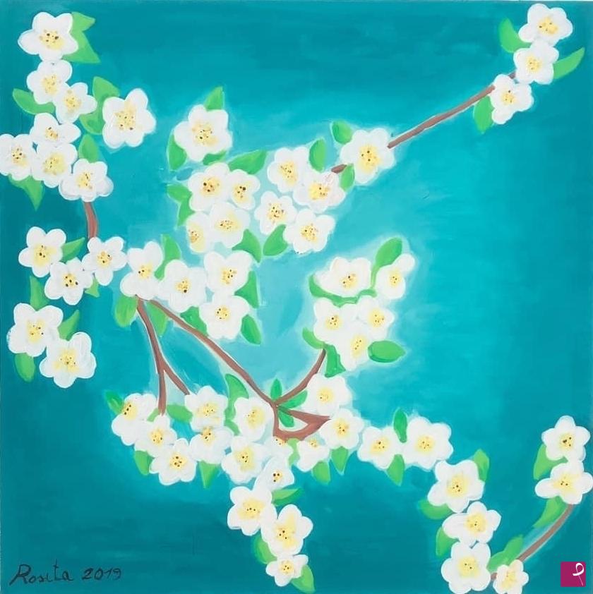 quadri in vendita online - fiori di pero