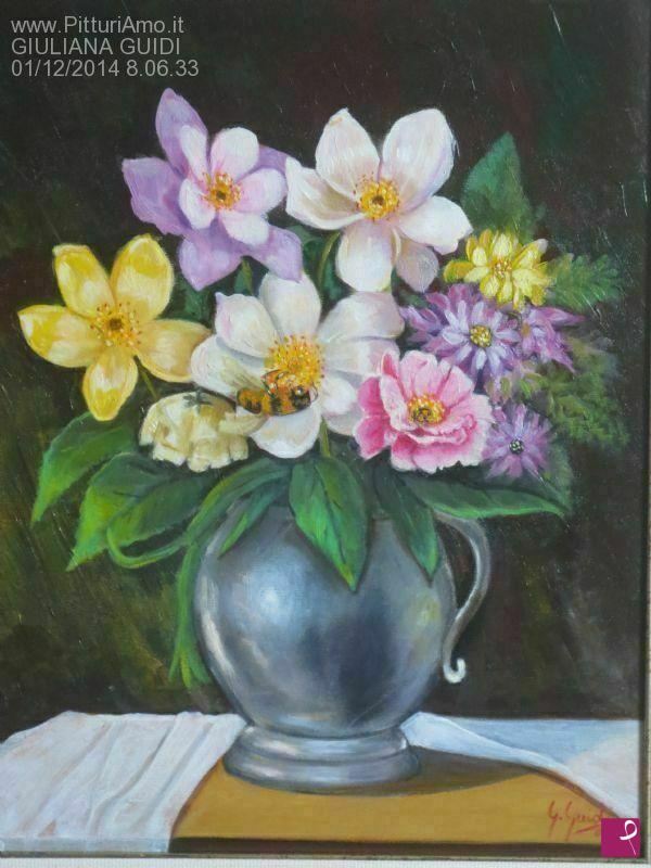 quadri in vendita online - FIORI E CALABRONE