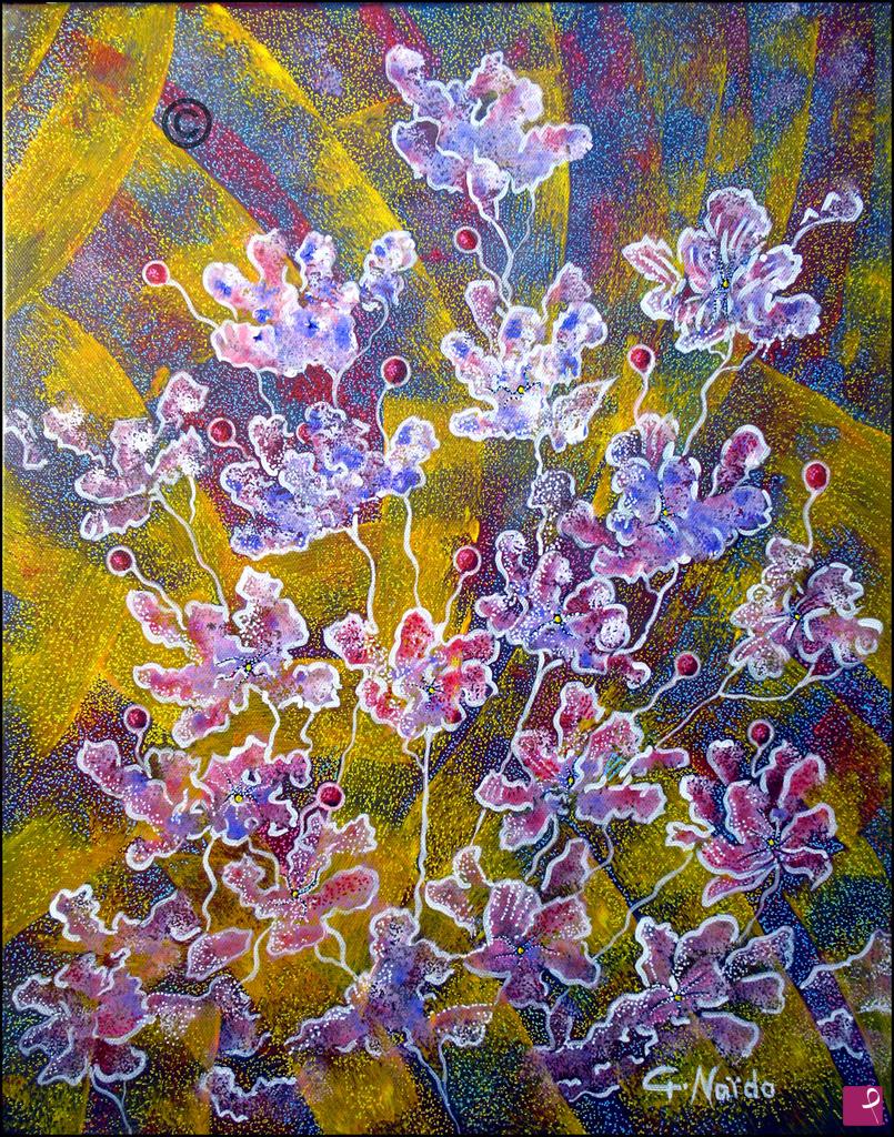 quadri in vendita online - Fiori e Licheni,