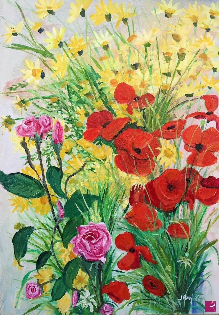 quadri in vendita online - fiori e rosa