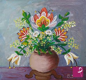 quadri in vendita online - Fiori fantasia
