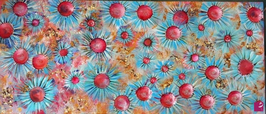quadri in vendita online - "fiori galattici"