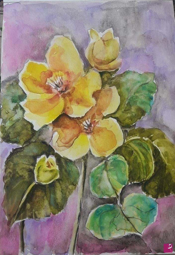 quadri in vendita online - Fiori gialle 