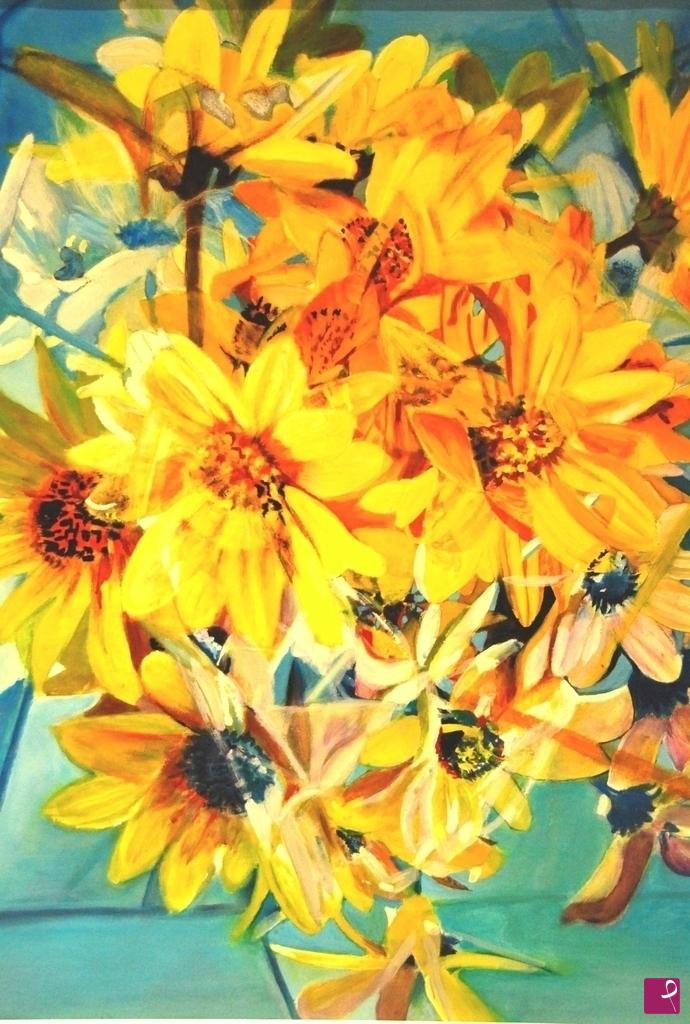 quadri in vendita online - Fiori gialli