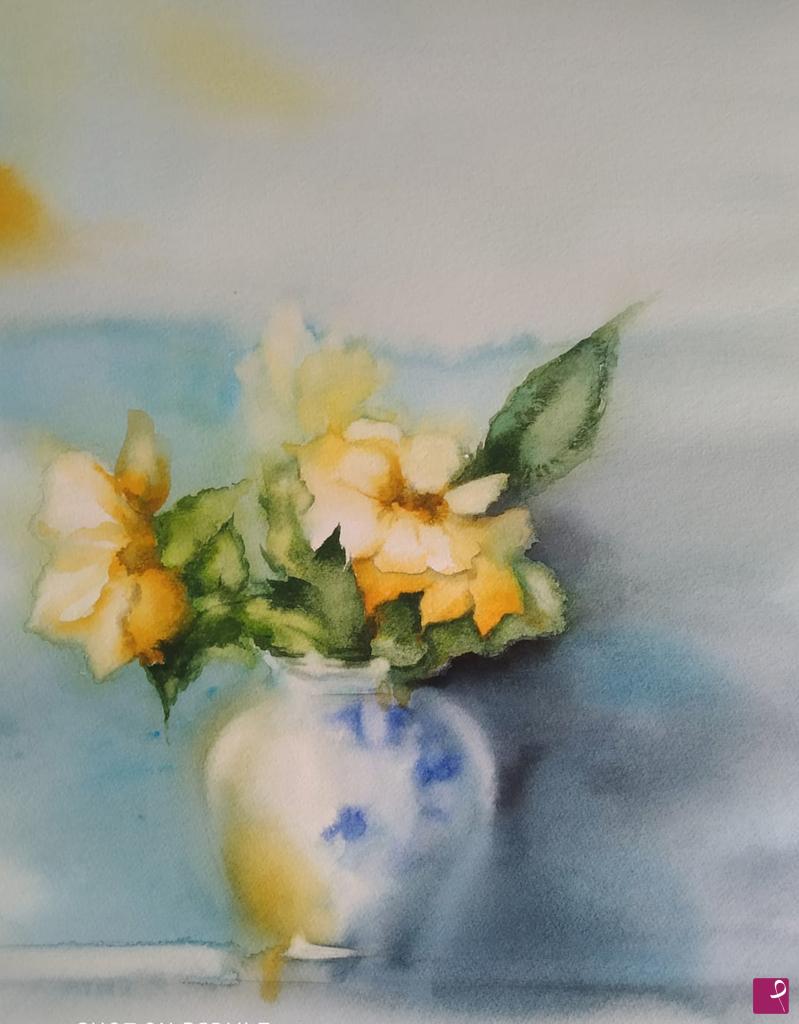 quadri in vendita online - Fiori gialli.