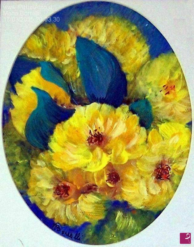 quadri in vendita online - Fiori gialli