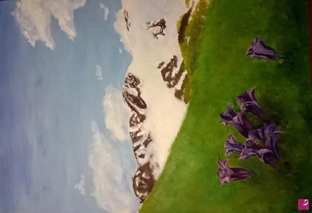 quadri in vendita online - fiori in montagna